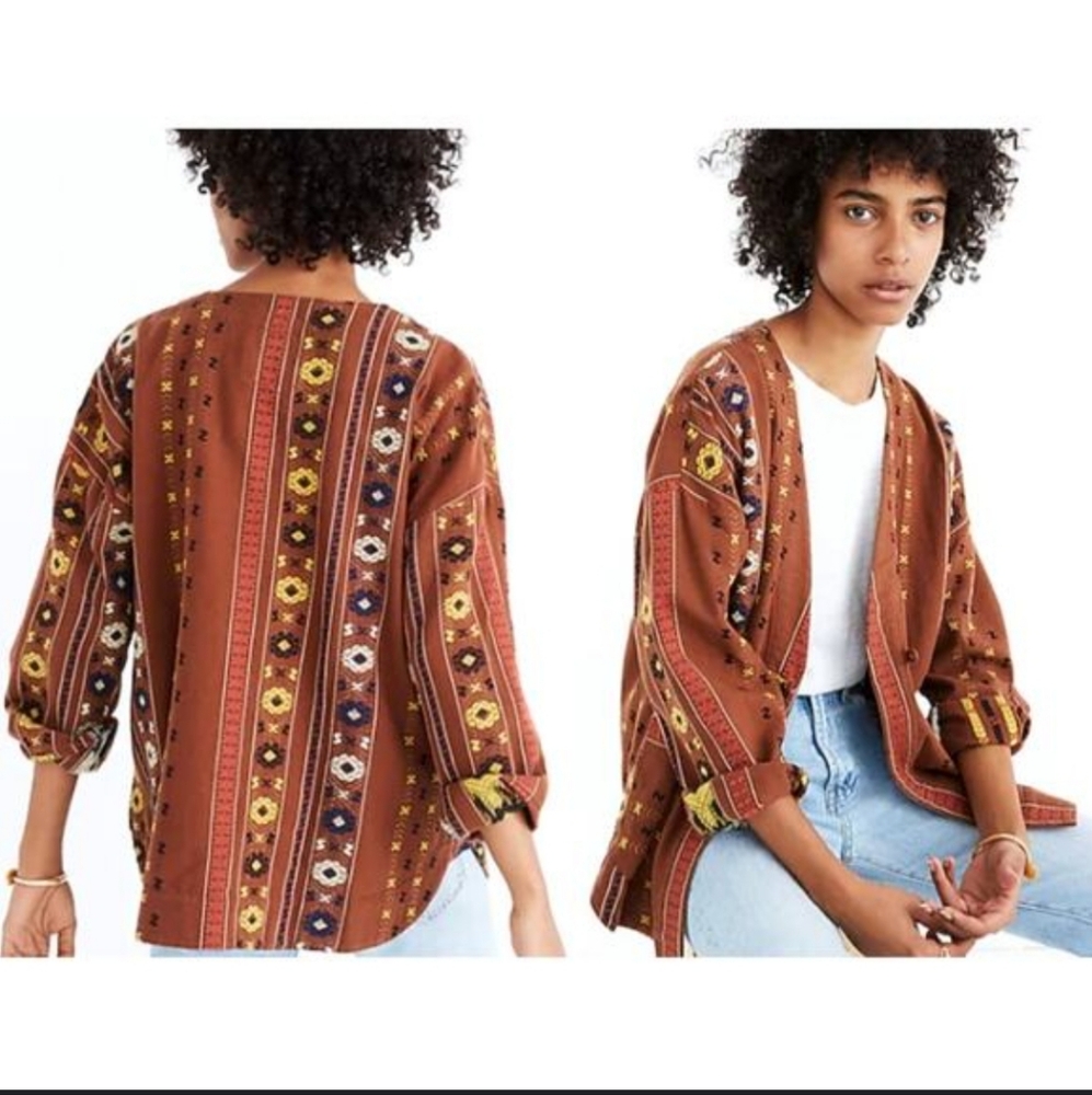 Madewell Brown Patterned Jacket